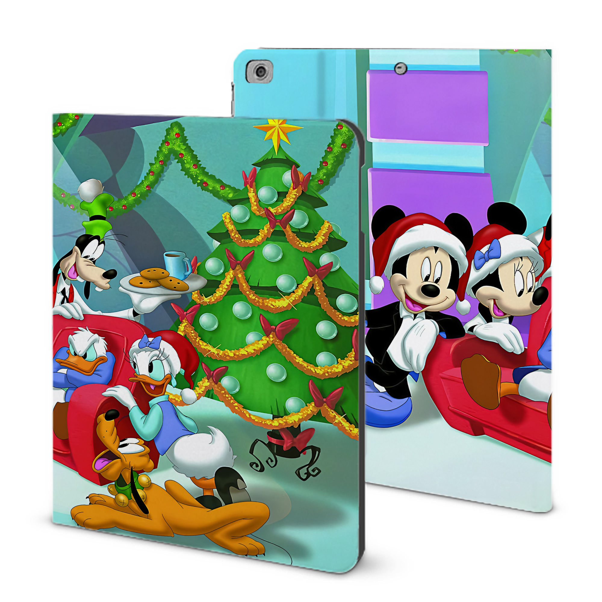 （画像用） ミッキーマウス Mickey Mouse IPad ケース ブック型 PUレザー TPU 耐衝撃 軽量 薄型 ペン収納なし 全面保護 IPad 各モデル対応